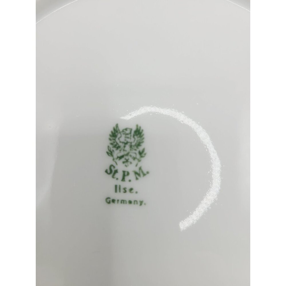 Antique Stanowitz Striegau Rose Porcelain Salad Plates 1920-1933 Set Of 5 - Picture 10 of 12